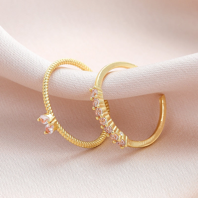 Stacked Zircon Rings