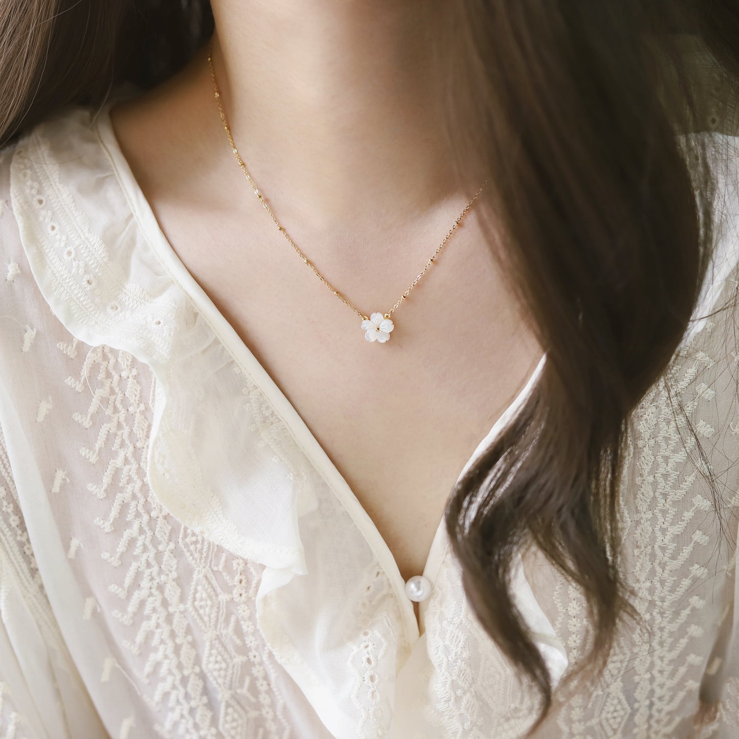 Peach Blossom Necklace - Soffu