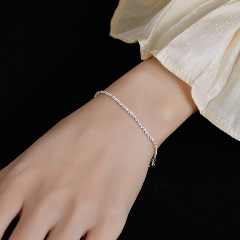 Classic Silver Bracelet Set - All Jewelry | Red Dress